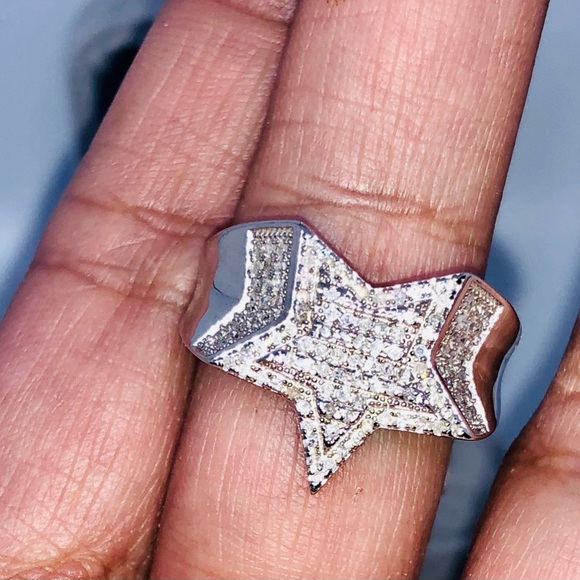 Real diamond championship star ring custom made .78ct genuine diamonds not fake - Picture 5 of 10